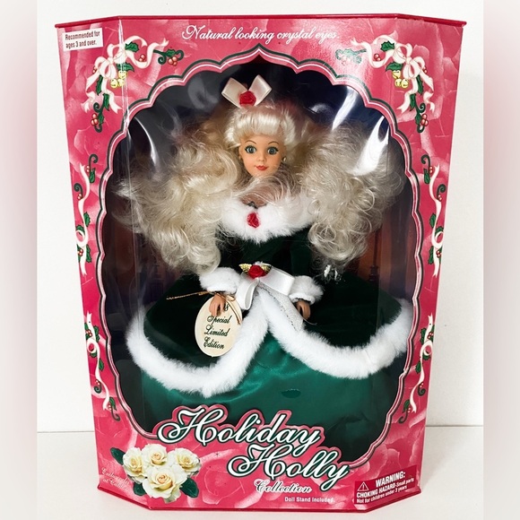 Vintage Jakks Pacific Holiday Holly 1998 Special Edition Doll, Green - Picture 1 of 3